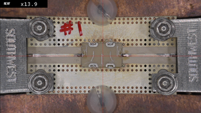 Printed Filter in High Power Test Setup