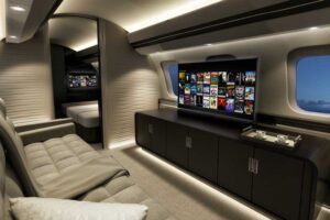 inside aircraft