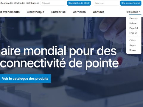 Smiths Interconnect Expands Global Reach with Multilingual Website